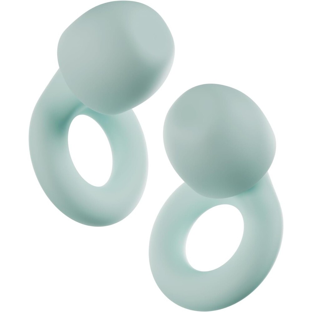 Loop Quiet 2 Ear Plugs 16 dB Noise Reduction Earplugs Mint Clear Speech Relief